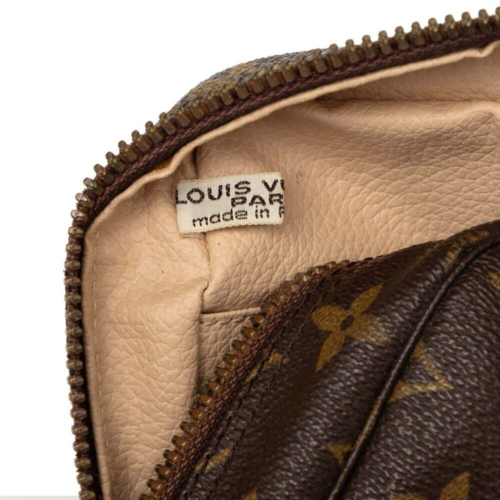 LOUIS VUITTON Brown Monogram Leather Pouch - Picture 5 of 5